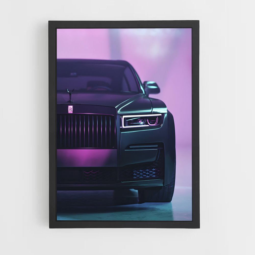 Poster Noir et Rose – affiche Rolls-Royce (vue 2)